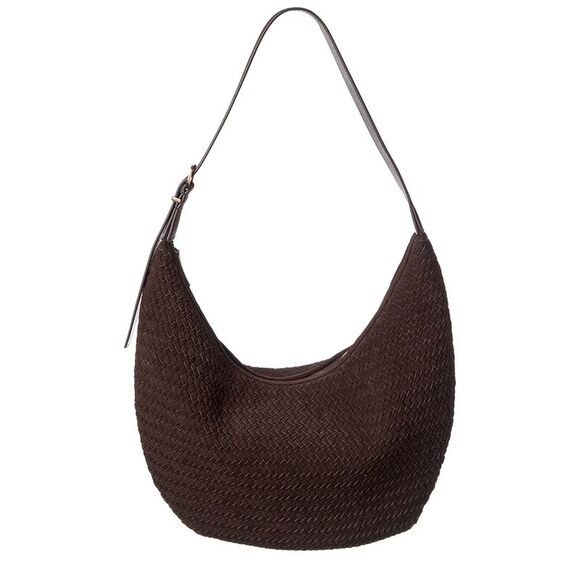 Madewell Handbags - Madewell Essential Curve Suede Shoulder Bag, Red